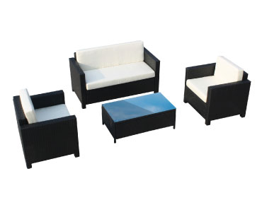 salon de jardin 1 canape 2 fauteuils 1 table