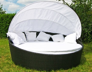 Lounger rond en résine tressée Candidasa Lounger rond en résine tressée Candidasa