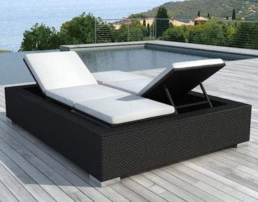 Bains de soleil, transat, lounger, relax