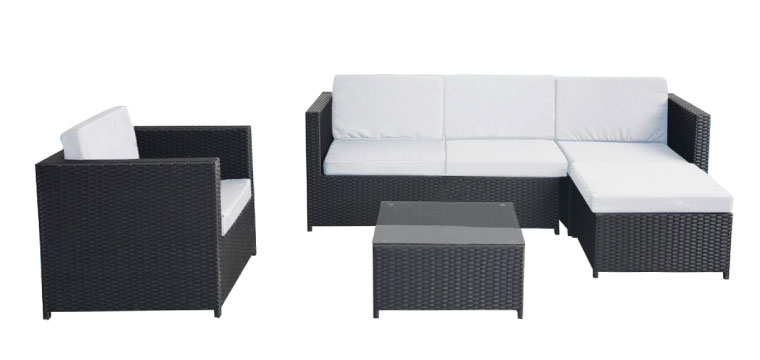 Salon jardin 1 pouf 1 fauteuil 1 table basse visuel 2 Salon jardin 1 pouf 1 fauteuil 1 table basse visuel 2