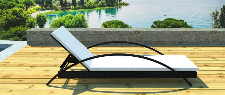 Bain de soleil design avec matelas visuel présentation Bain de soleil design avec matelas visuel présentation