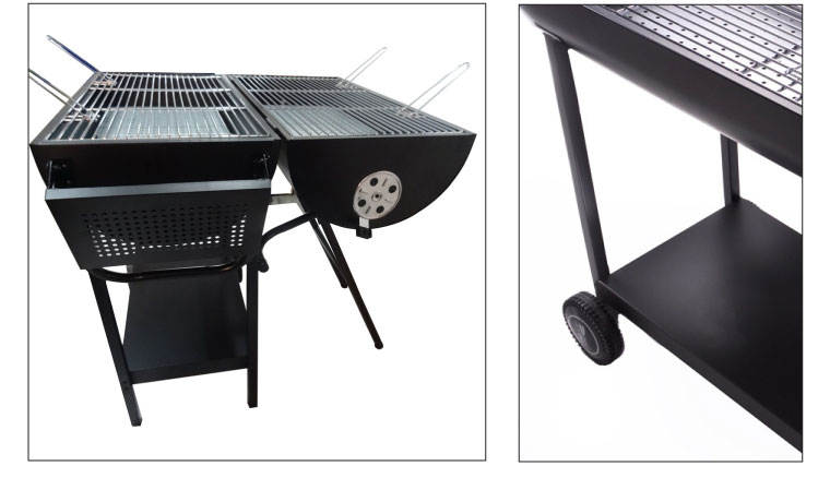 Barbecue charbon bois 2 cuves Barbecue charbon bois 2 cuves