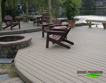 Plancher composite WOOD PREMIUM aménagement de terrasses