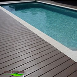 Bois composite WOOD PREMIUM pour plages piscine