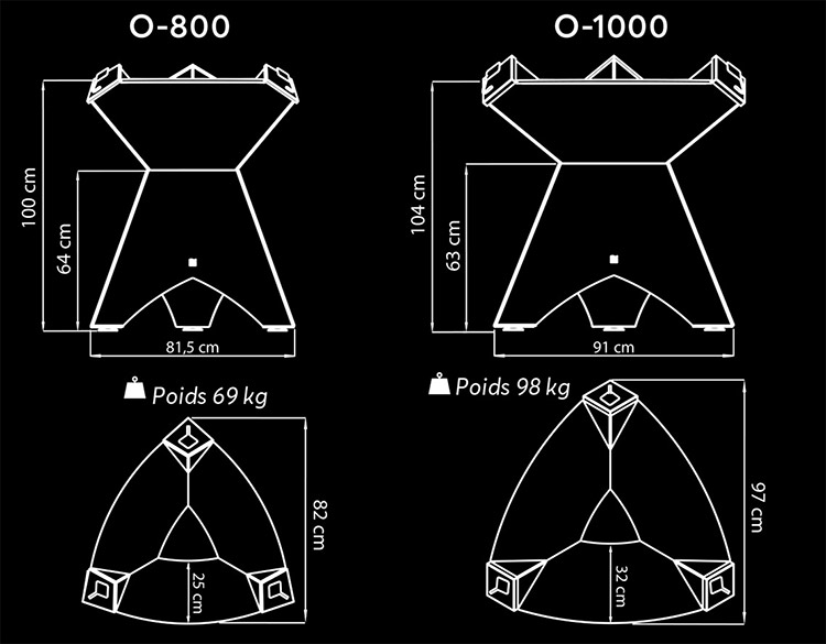 Plancha à bois Finoptim Origine dimensions