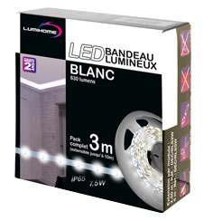 Strip LED 12v Blanc 3m