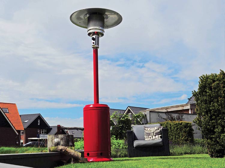 Parasol chauffant au gaz pour terrasses et extérieur