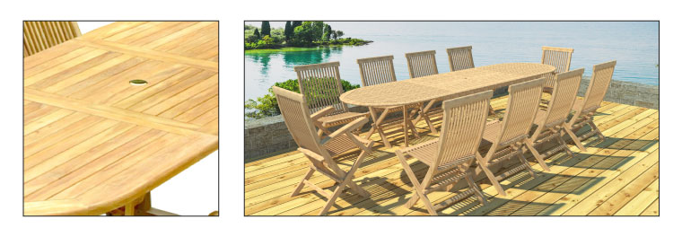 Table ovale teck goya Table ovale teck goya