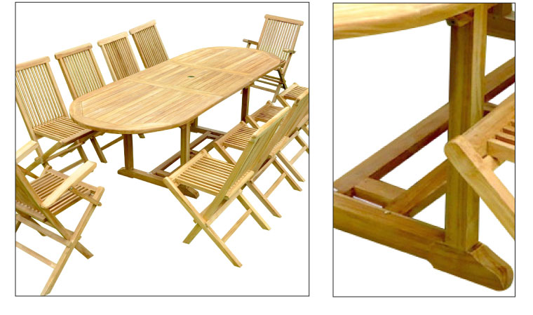 Table ovale teck goya Table ovale teck goya