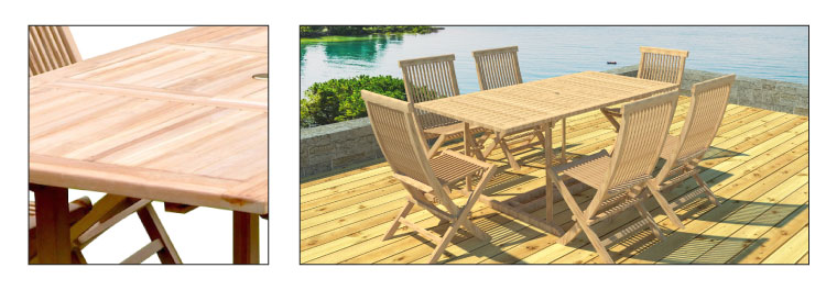 Table rectangulaire teck kopa Table rectangulaire teck kopa